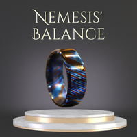Nemesis' Balance ( Timascus Hammered Ring )