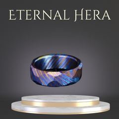 Eternal Hera ( Timascus Hammered Ring )